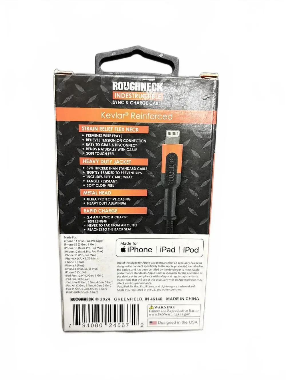 Roughneck Indestructible Sync & Charge Cable